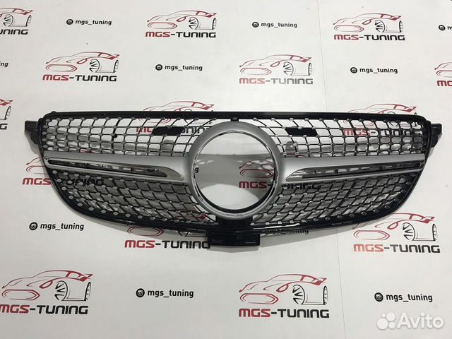 Решетка Mercedes GLE-Coupe c292 Diamond Silver