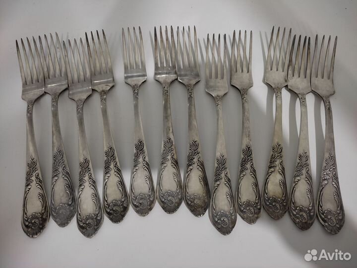 Столовые приборы из мельхиора СССР