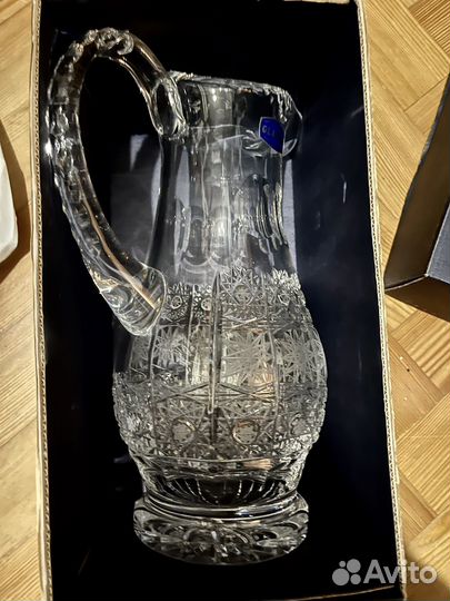 Кувшин хрусталь Glasspo. Новый