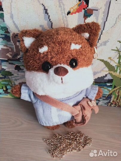 Новая Игрушка собака Шиба-ину Лалафанфан (сумочка)