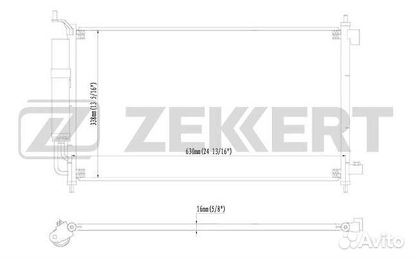 Радиатор кондиционера Nissan Juke (F15) 10, Micra