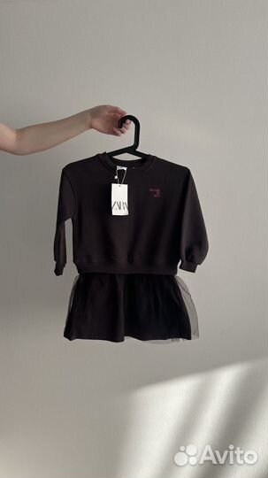 Платье для девочки zara новое 3-4года