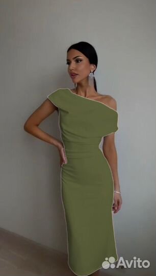 Платье цвета оливки 42, 44, 46