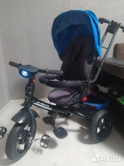 Детский велосипед с родительской ручкой