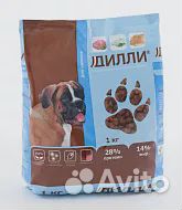 Сухой корм Дилли, для щенков, 1 кг