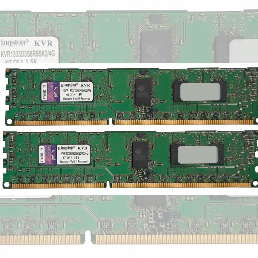 [KVR1333D3S8R9SK2/4G] Оперативная Память Kingston Kvr1333d3s8r9sk2/4g