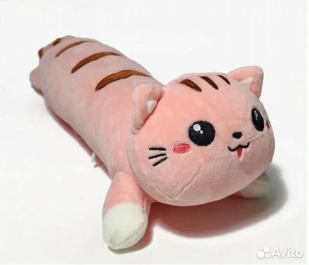 Игрушка подушка кошка-сосиска 80см