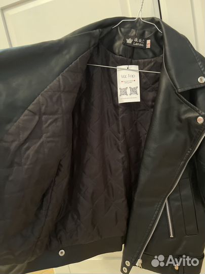 Кожаная куртка косуха 42