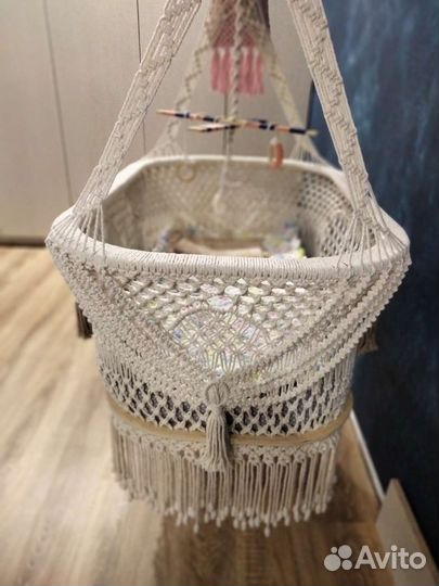 Колыбель детская макраме