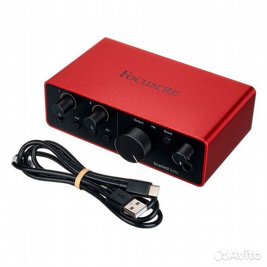 Focusrite Scarlett Solo 4th Gen звуковая карта