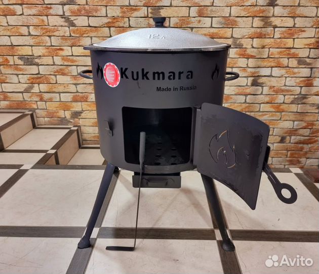 Печь очаг под казан печка тренога