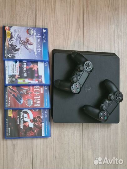 Sony playstation 4 slim 1tb с играми