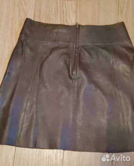 Юбка кожаная zara