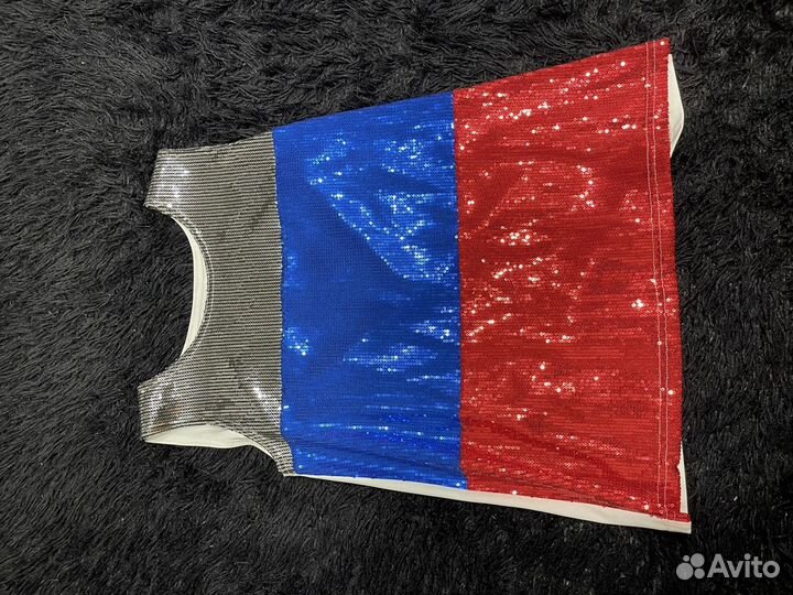 Концертный костюм с флагом России для девочки