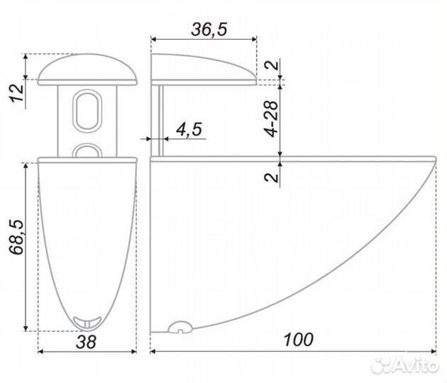 Новые полкодержатели пеликан гигант (цена за 2шт)