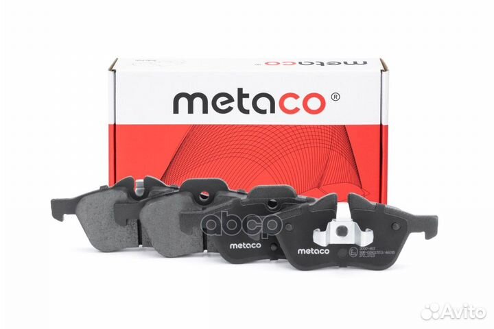 Колодки тормозные передние к-кт metaco 3000-463