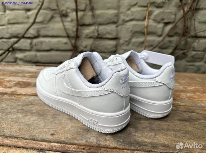 Nike AIR force 1 LOW белые женские хит