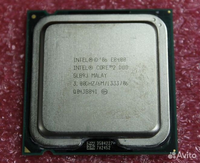 Процессор intel s775 core 2 duo e8400 3ггц 2ядра