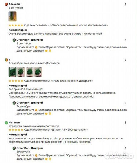 Мох для интерьерных работ для кашпо и реек декор