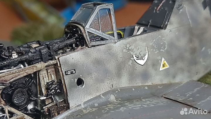 Диорама, Сбитый мессер. 1/48