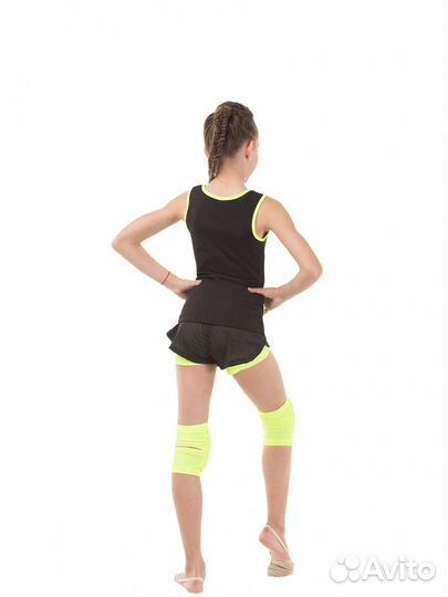 Шорты solo RG768.0-13 чёрный/лайм (р. 38)