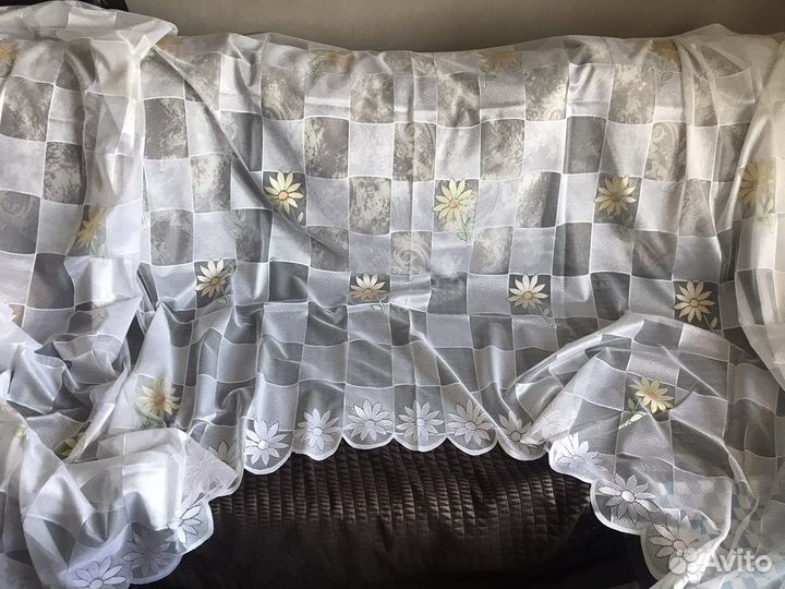 Тюль-Арка, шторы новые.Ткань на шторы