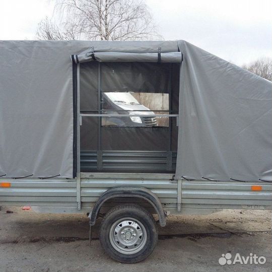 Тент на прицеп + установка