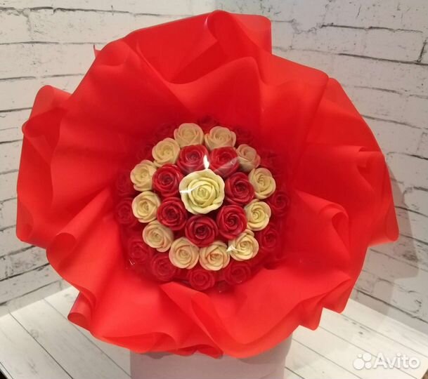 Букет из шоколадных цветов