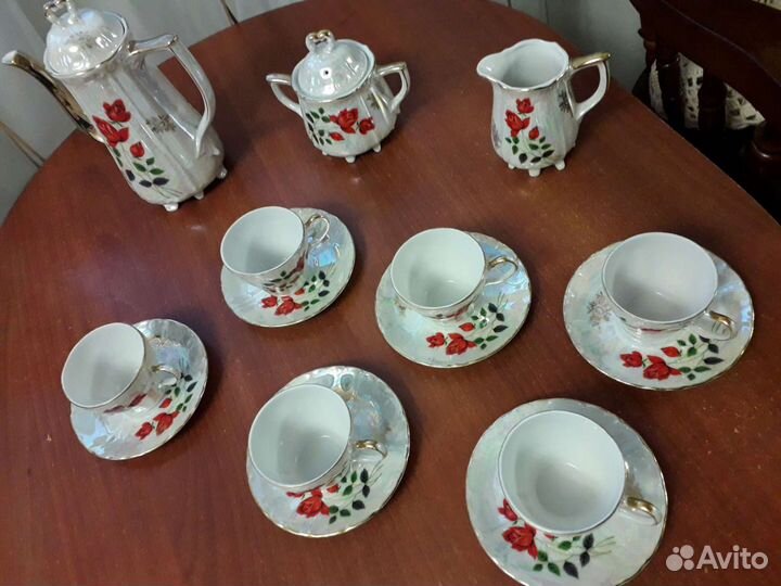 Сервиз кофейный.Костяной фарфор