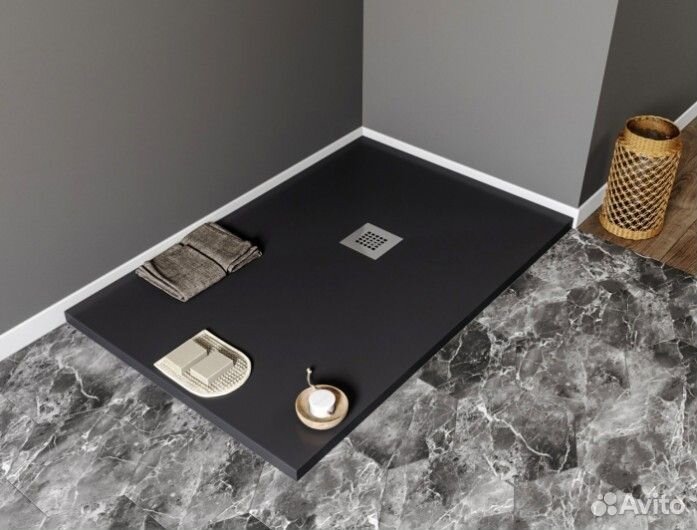 Душевой поддон Aquanet Pleasure 140x90 черный