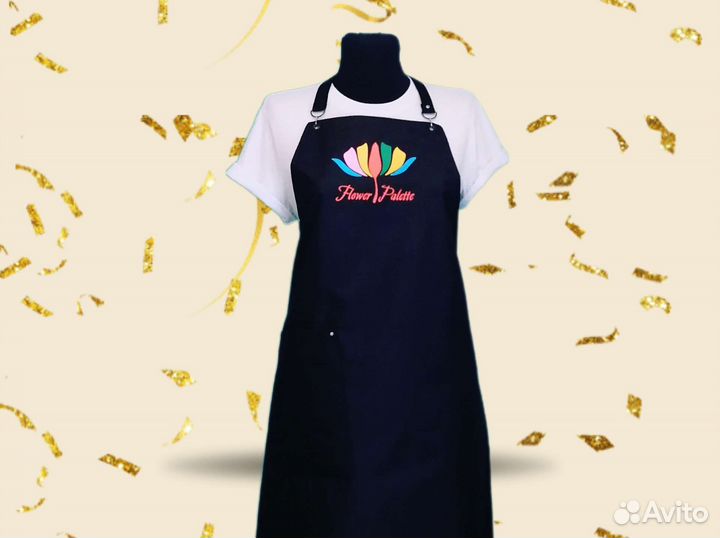 Фартук для флориста с логотипом