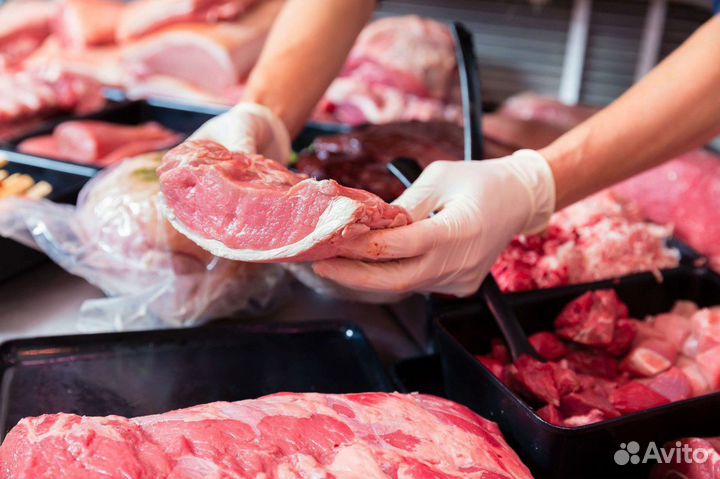 Продавец в мясной отдел супермаркета