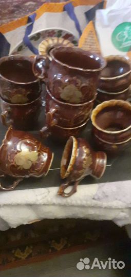 Кувшин с пиалами.кувшин из оникса