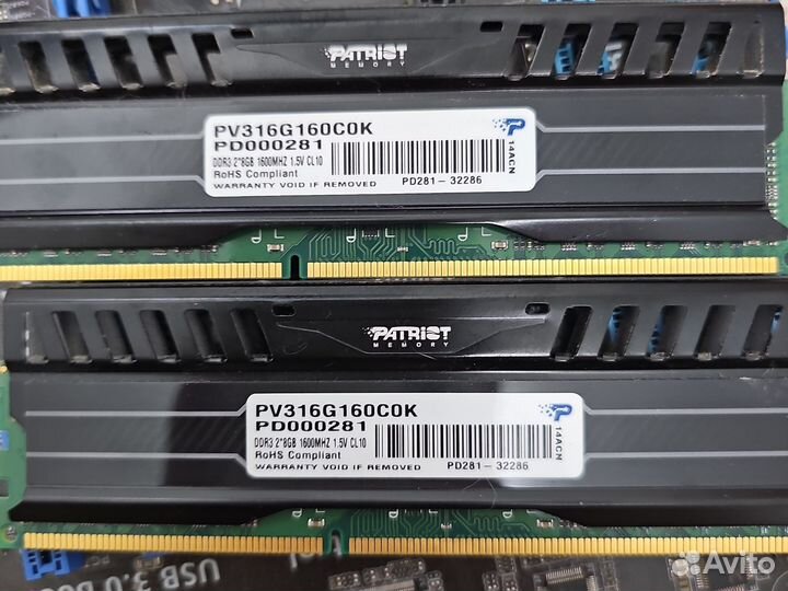 Оперативная память Patriot Viper 3 ddr3 8gb 1600