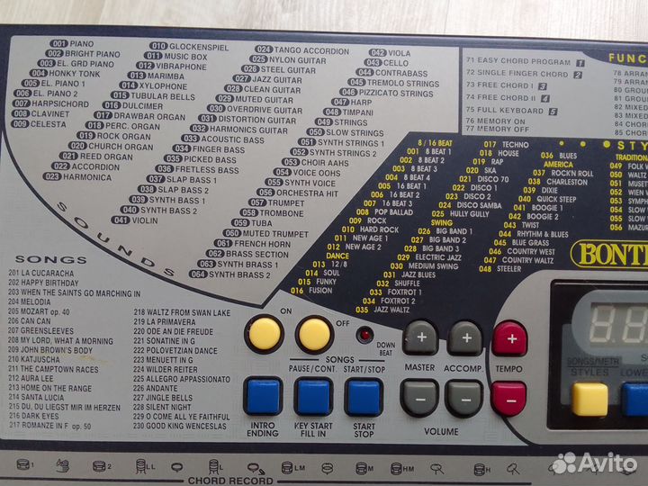 Немецкий Синтезатор Bontempi PM68 из Германии