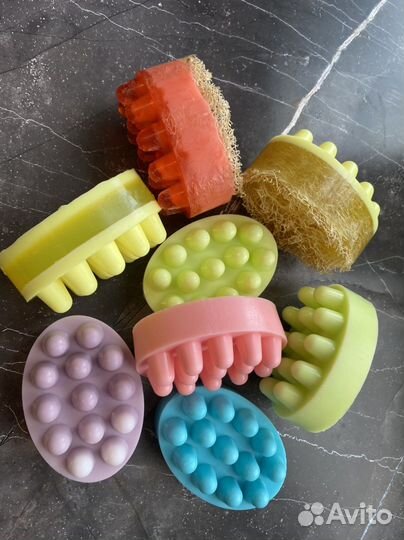 Массажное мыло ручной работы, подарочные наборы