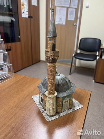 Мечеть из бумаги собранная модель