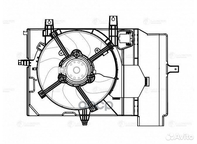 Э/вентилятор охл. Nissan Note (06) /Micra (02)