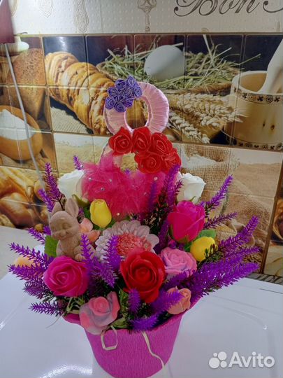 Букет из мыла на 8 марта