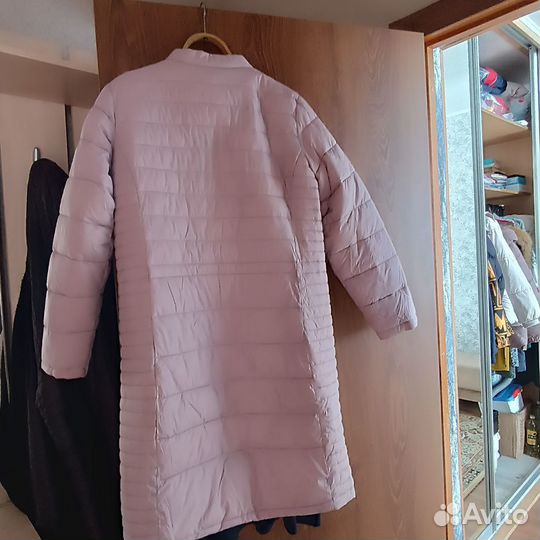 Стеганое пальто демисезонное