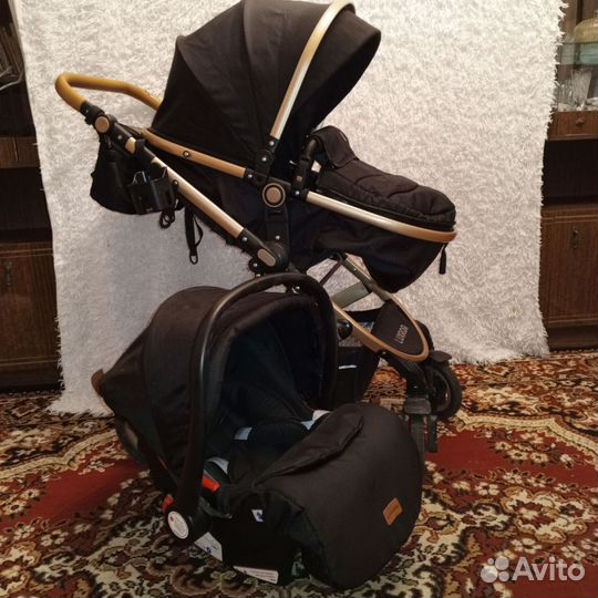 Коляска - трансформер 3 в 1 Luxmom 530-W