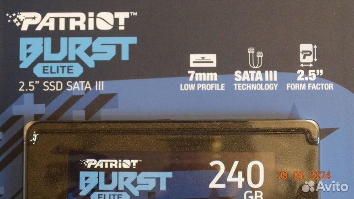 SSD 240Gb Patriot Burst Elite