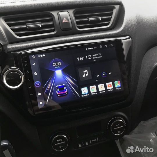 Магнитола android на kia rio 3