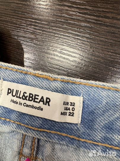 Джинсовые шорты pull bear