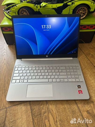 Свежий ноутбук HP Ryzen 3500U 8gb SSD IPS