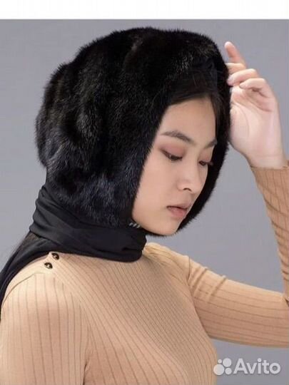 Капор из меха норки