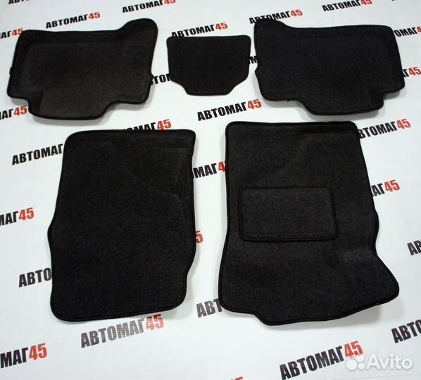 3D ворсовые коврики Toyota Prado 120 2002-2010г