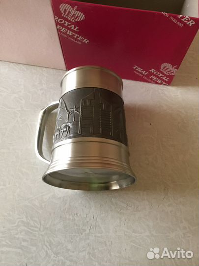 Кружка для пива или чая Дубаи металл,массивная