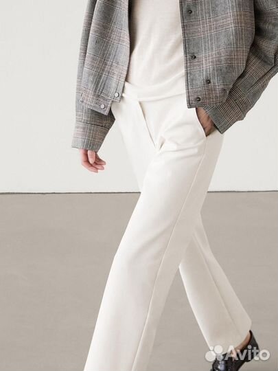 Брюки прямого кроя Massimo dutti