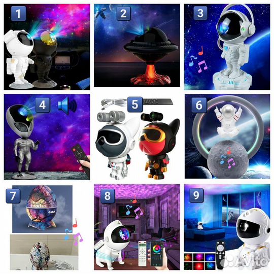 Проекторы-ночники звёздного неба, новые